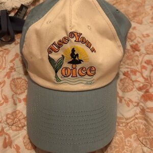 Blue and Cream Little Mermaid Cap